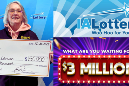 Iowa's Rhonda Larson won $50,000 lottery