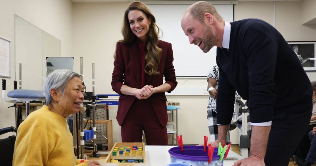 Prince William and Kate Middleton visited volunteers and staff at Charing Cross Hospital on the eve of Kate's 44th birthday