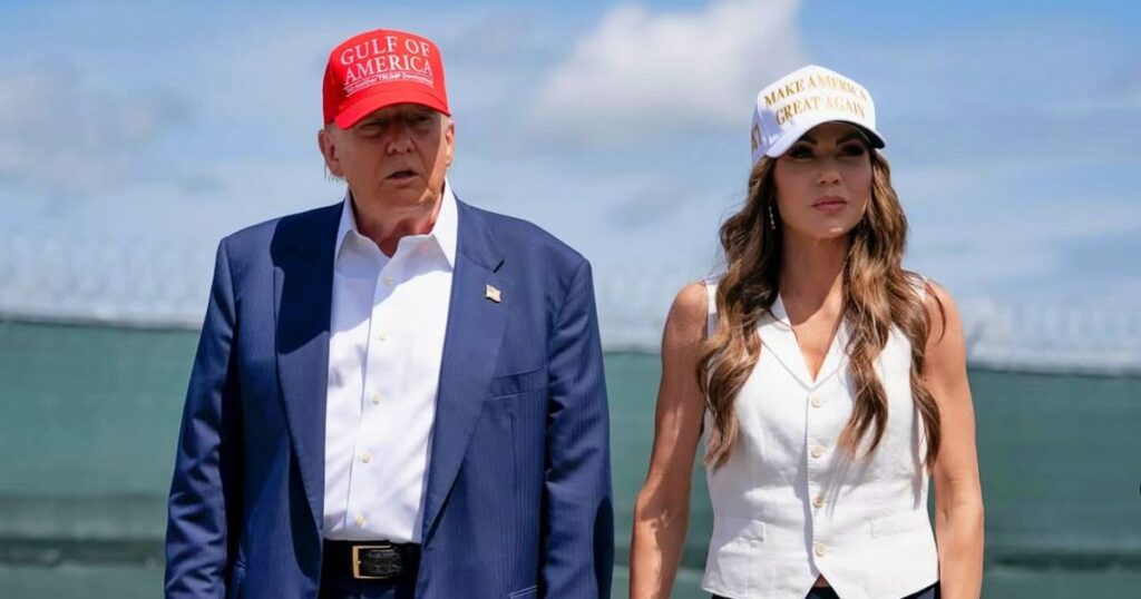 Kristi Noem Didn't Set Foot On The Melania Black Carpet After Donald Trump Humiliated Her