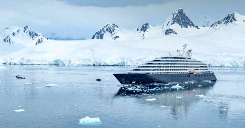 The US Coast Guard's icebreaker vessel freed a luxury cruise ship from the ice close to the Antarctic