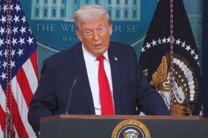 President Donald trump press briefing