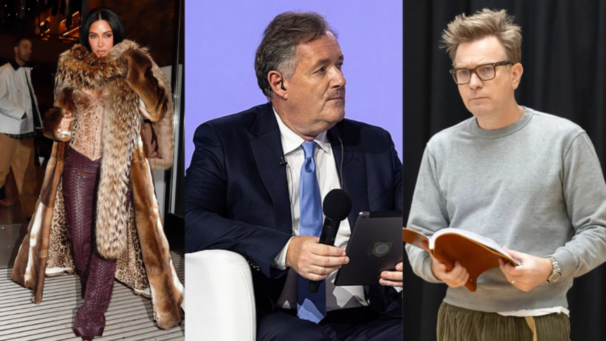 Several celebrities have critcised Piers Morgan