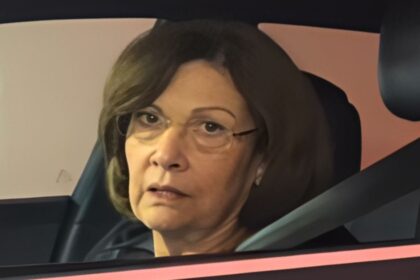 A white woman (aka “Karen”) sitting in a car in a parking garage in Houston during a tense exchange with a Black driver