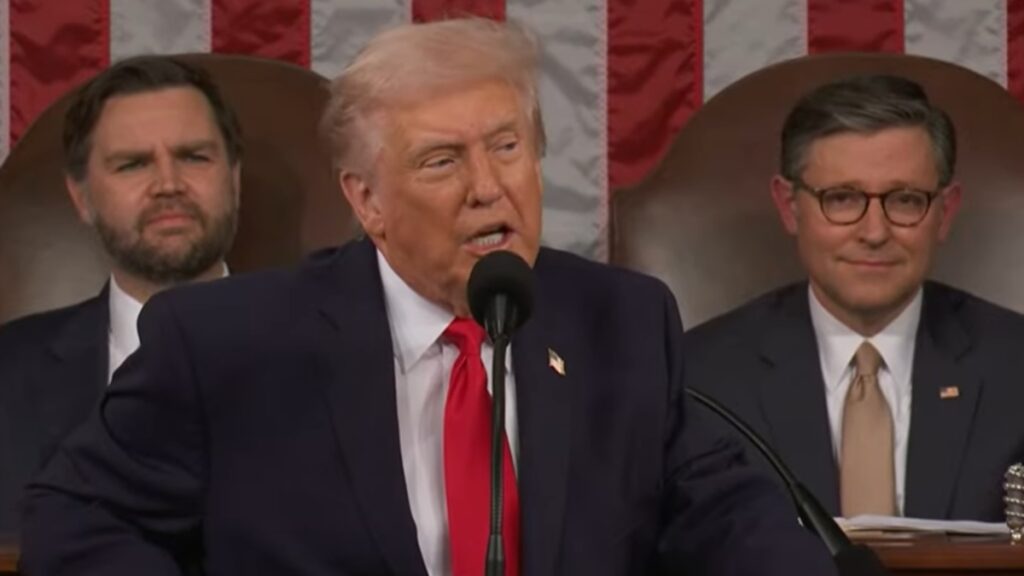 An ICE victim was removed during Trump's State of Union address.