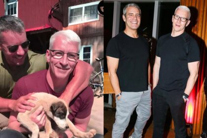 Anderson Cooper and his former partner Benjamin Maisani. (left- @raynaliv|X.com) and (@justjared| Instagram).