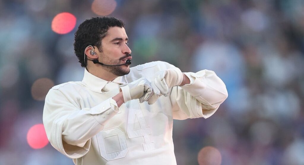 Bad Bunny at the Super Bowl halftime show