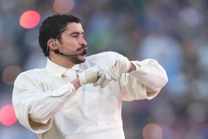 Bad Bunny at the Super Bowl halftime show