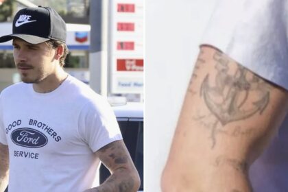 Brooklyn Beckham was in LA with altered arm tattoos after family feud revelations