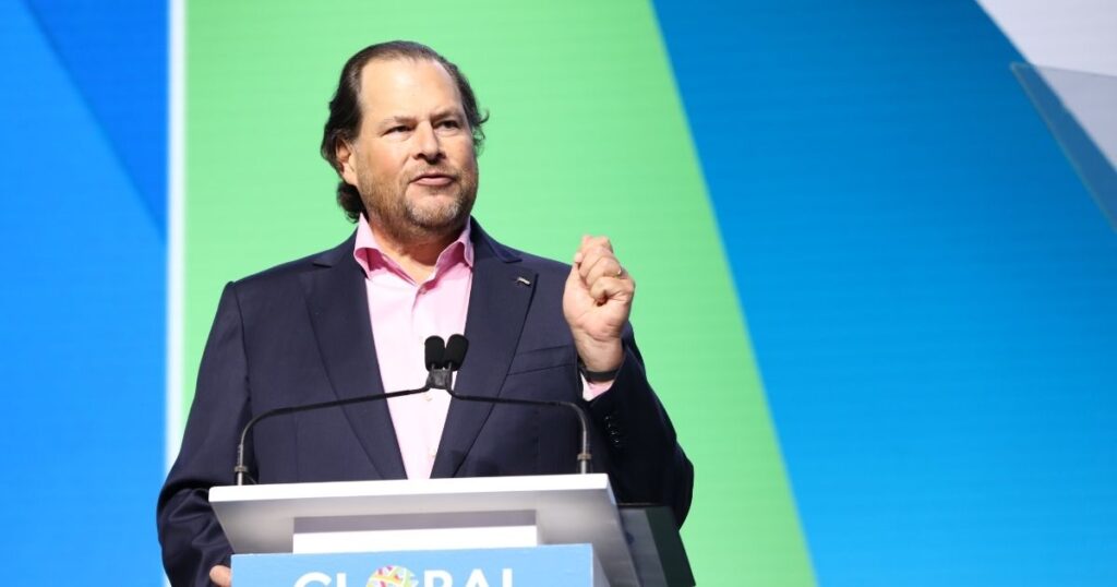 CEO Marc Benioff Met With Boos following abrupt ICE joke at company's Las Vegas event. (via Wikimedia Commons).