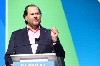 CEO Marc Benioff Met With Boos following abrupt ICE joke at company's Las Vegas event. (via Wikimedia Commons).