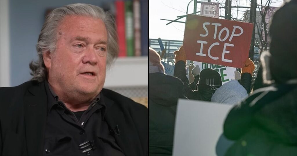 Democrats & Civil Rights Groups react to Steve Bannon's ICE proposal during polls.