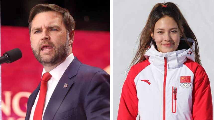JD Vance breaks silence as Olympic skier Eileen Gu turns to compete for China and not U.S.