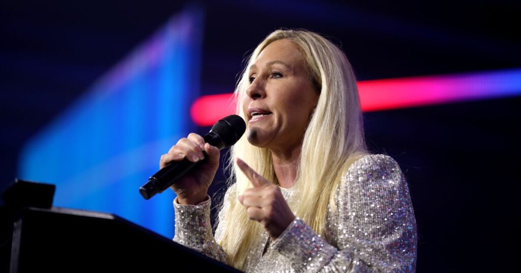 Marjorie Taylor Greene is furious on Donald Trump for a fake MAGA campaign