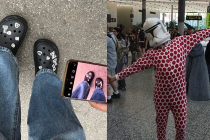 crocs pyjamas airport dress-code