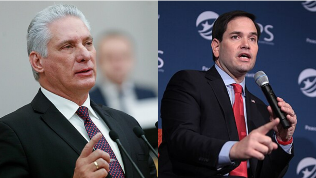 Cuban President Miguel Díaz-Canel-Marco Rubio