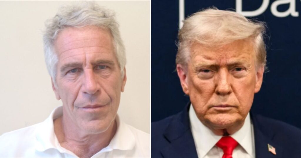 DOJ slammed for redacting Donald Trump's face in the Jeffrey Epstein files.
