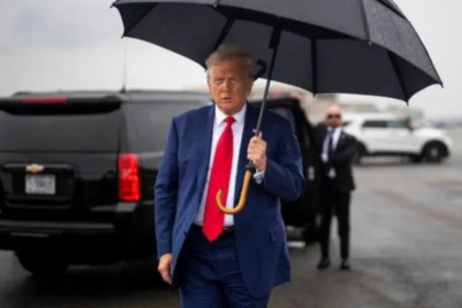 Donald Trump blasts Democrats over rivers and shutdown.