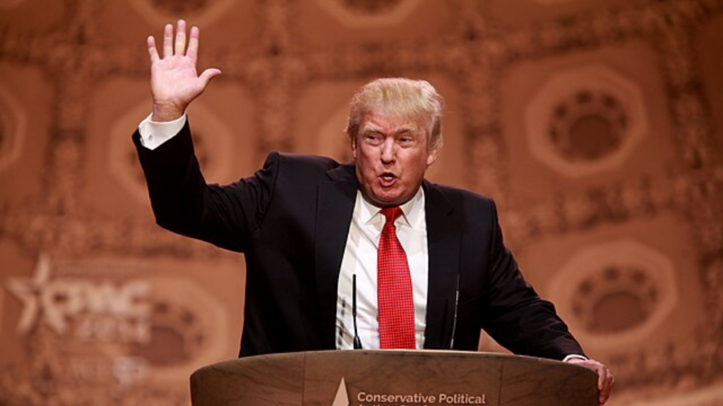 President Donald Trump announces the U.S. has launched combat operations in Iran