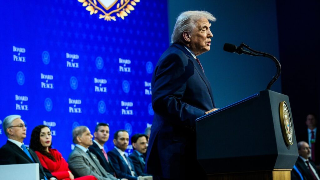 Donald Trump joked that he was expecting cash from Board of Peace surprise.