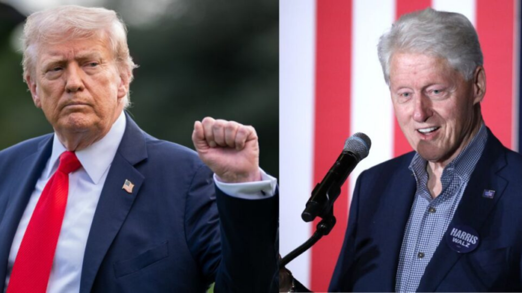 Trump reacts to Bill Clinton’s deposition.