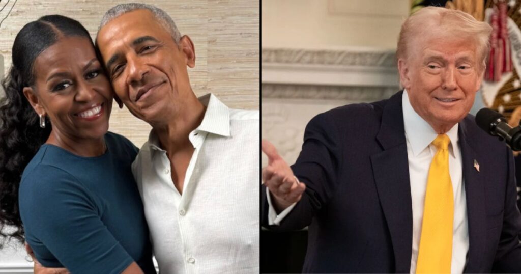 Donald Trump's racist video of Michelle and Barack Obama as monkeys sparks outrage online.