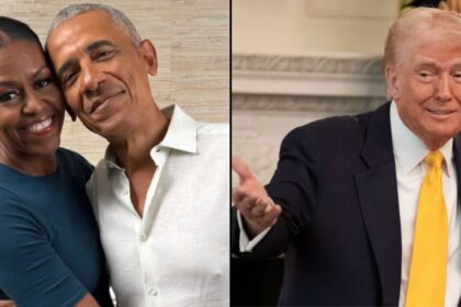 Donald Trump's racist video of Michelle and Barack Obama as monkeys sparks outrage online.