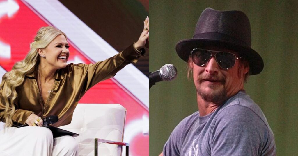 Erika Kirk Kid Rock played at TPUSA Super Bowl Alternate Half Time Show