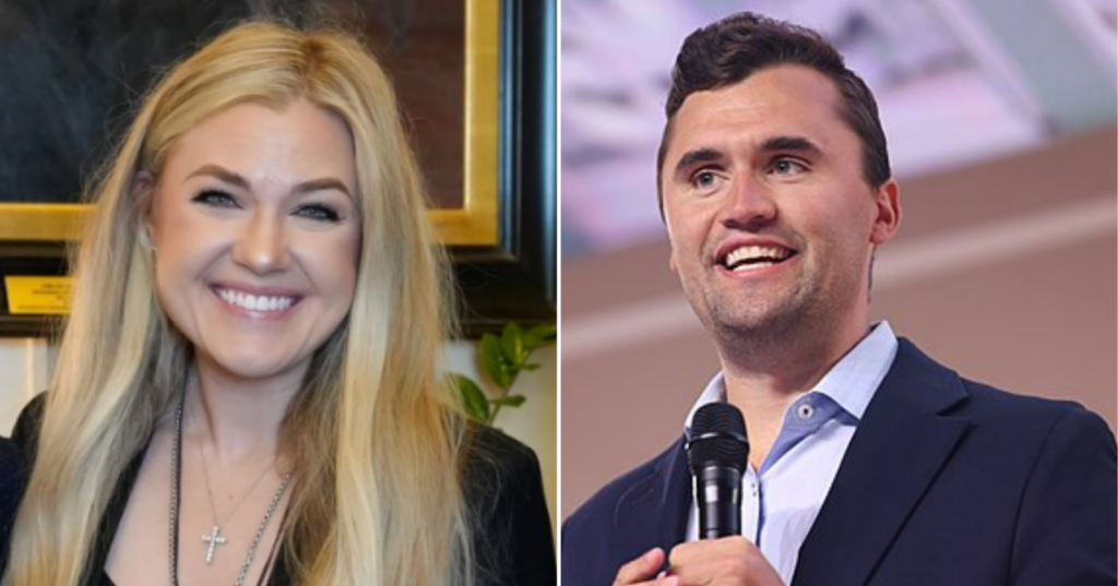 Internet Names Erika Kirk as the 'Happiest Widow' after her recent montages of Charlie Kirk.