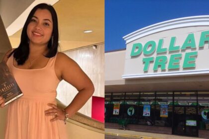 Family of doctor found dead inside a freezer of a Dollar Tree outlet in Florida sues the retailer. (left- @report_usa15062|X.com) and (right- by Mike Mozart- via Wikimedia Commons).