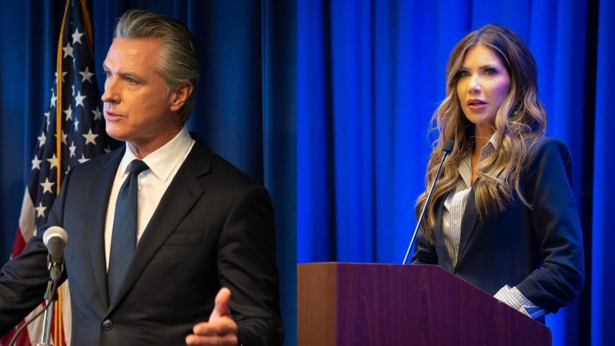 Gavin Newsom trolled Kristi Noem
