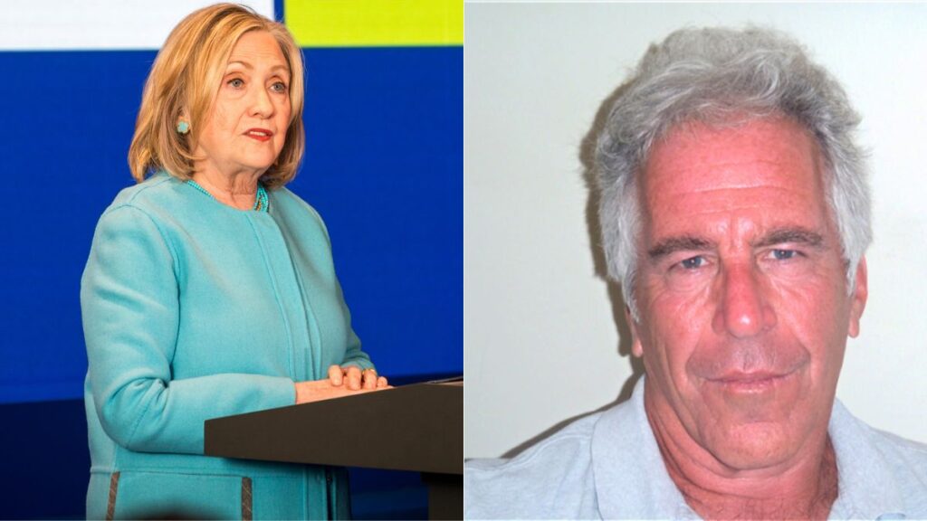 Former First Lady Hillary Clinton Jeffrey Epstein