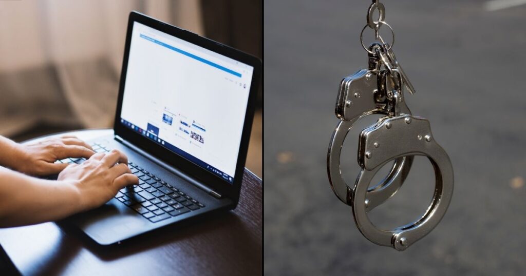 Search history led cops to the arrest of a murder suspect.