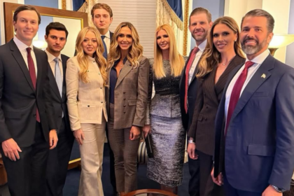 Ivanka and Barron Trump pictured at State of the Union event.