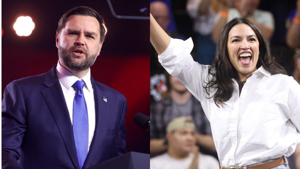 Vice President JD Vance Alexandria Ocasio-Cortez AOC