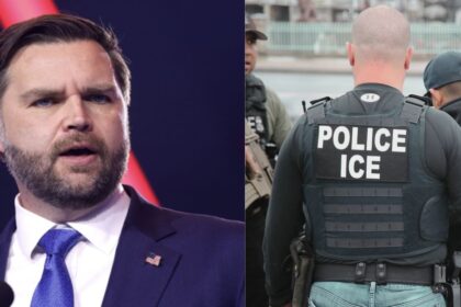 JD Vance has faced sharp criticism for his comments defending ICE after 5-year-old Minnesota boy's arrest. (left- via Wikimedia Commons) and( right- U.S. Immigration and Customs Enforcement- Flickr).