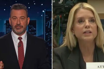 Jimmy Kimmel reacts to Pam Bondi’s congressional testimony during his monologue