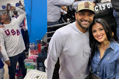 Kash Patel's girlfriend, Alexis Wilkins defends FBI director beer drinking at Olympics hockey game.