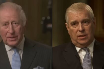 King Charles III faces scrutiny from hecklers about the Andrew-Epstein scandal.