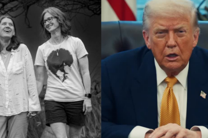 Mary Trump pictured with her wife Ronda Cress