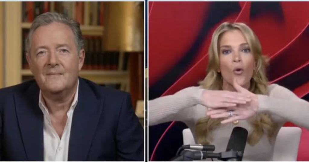 Megyn Kelly and Piers Morgan Super Bowl interview.