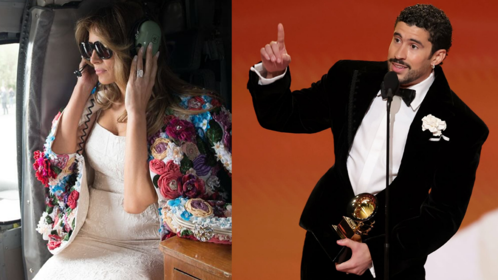Netizens are busy wondering if Melania is a Bad Bunny fan.