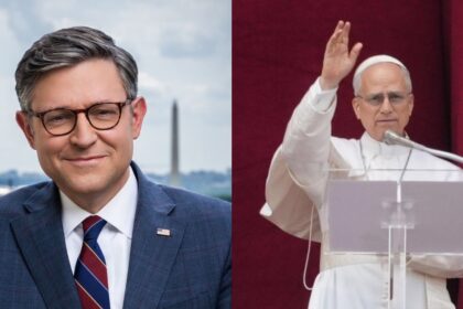 Mike Johnson, Pope Leo XIV