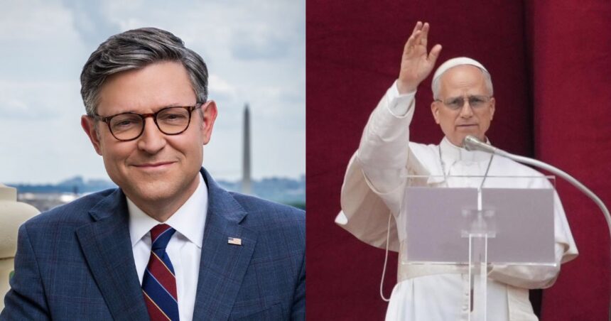 Mike Johnson, Pope Leo XIV