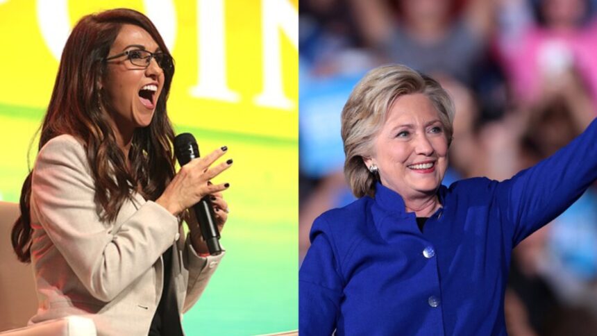 Hillary Clinton and Lauren Boebert