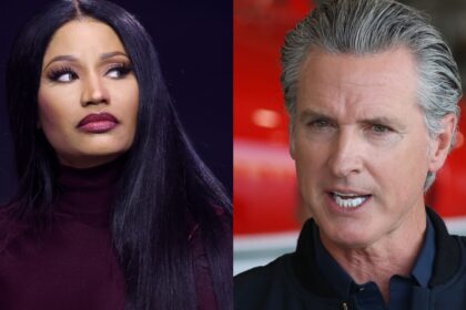 Nicki Minaj and Gavin Newsom
