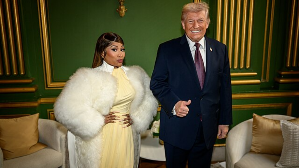 Nicki Minaj faces backlash after getting a signed bible from Donald Trump