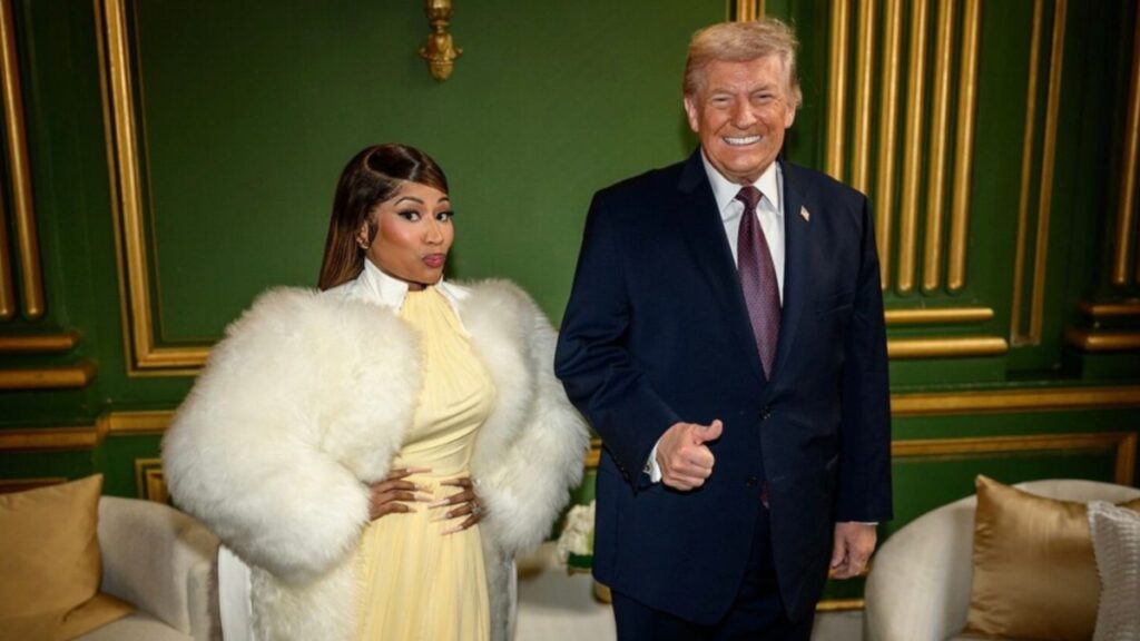 Nicki Minaj shares a viral image with Donald Trump
