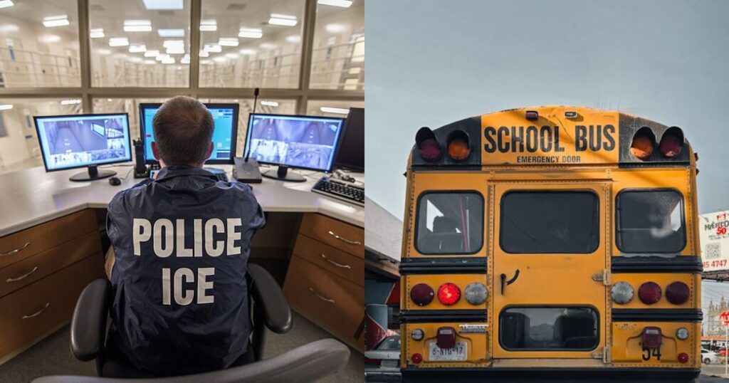 ICE agents in Lindenwold, New Jersey forced students to flee the bus stop.