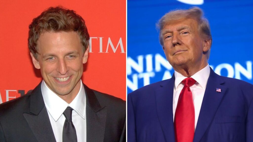 Seth Meyers joked about a UFO distraction months before Trump’s alien file tease