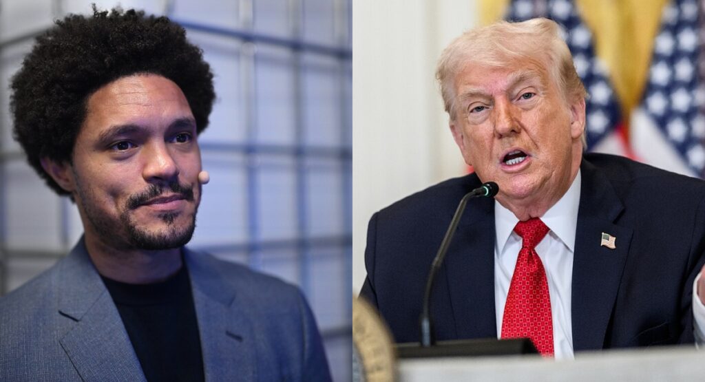 Trevor Noah and Donald Trump